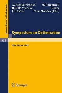 bokomslag Symposium on Optimization