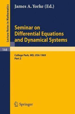 Seminar on Differential Equations and Dynamical Systems 1