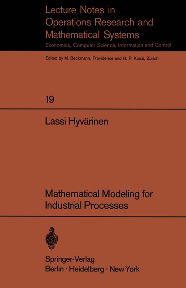 bokomslag Mathematical Modeling for Industrial Processes