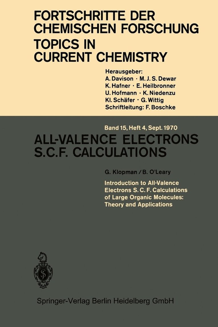All-Valence Electrons S.C.F. Calculations 1