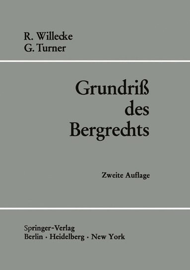 bokomslag Grundri des Bergrechts