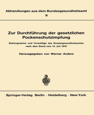 Zur Durchfhrung der gesetzlichen Pockenschutzimpfung 1