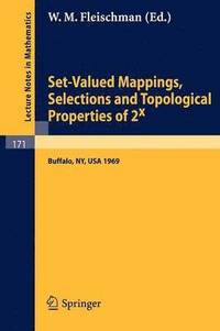 bokomslag Set-Valued Mappings, Selections and Topological Properties of 2x