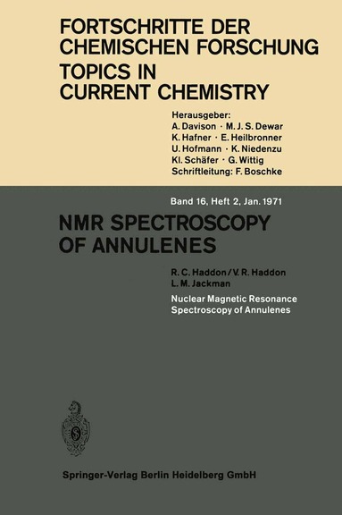 bokomslag NMR Spectroscopy of Annulenes