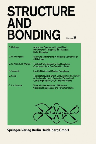P. Hemmerich, C. K. Jørgensen, J. B. Neilands, Ronald S. Nyholm, D. Reinen, R. J. P. Williams - Structure and Bonding, Häftad