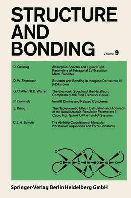 bokomslag Structure and Bonding