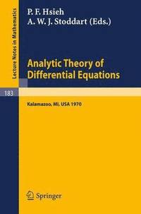 bokomslag Analytic Theory of Differential Equations