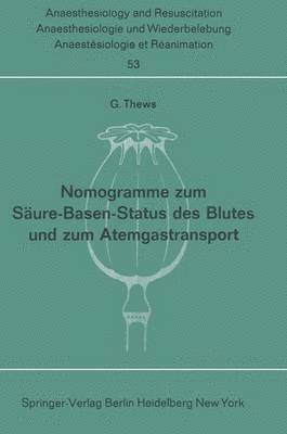 bokomslag Nomogramme zum Sure-Basen-Status des Blutes und zum Atemgastransport