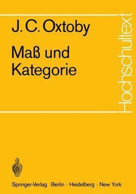 bokomslag Maß und Kategorie