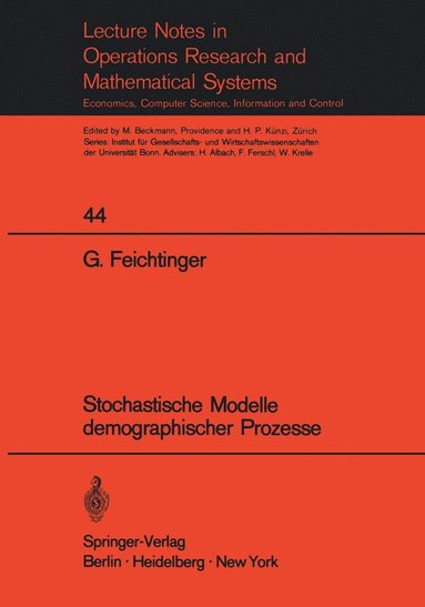 bokomslag Stochastische Modelle demographischer Prozesse