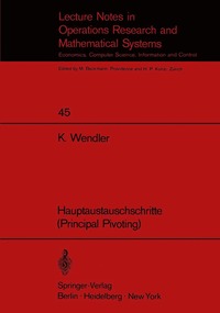 bokomslag Hauptaustauschschritte (Principal Pivoting)