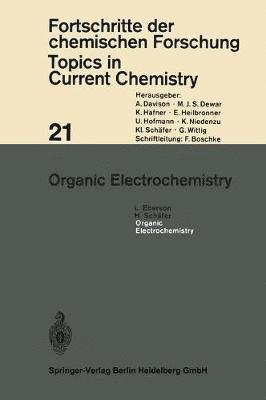 Organic Electrochemistry 1