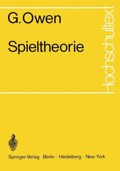 G. Owen - Spieltheorie, Häftad