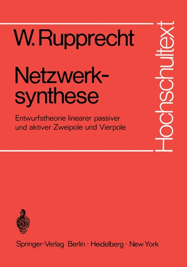 W. Rupprecht - Netzwerksynthese, Häftad