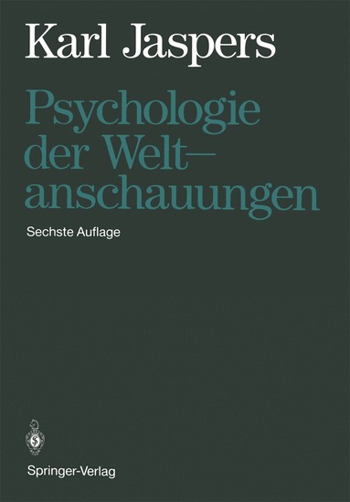 bokomslag Psychologie der Weltanschauungen