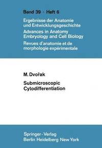 bokomslag Submicroscopic Cytodifferentiation