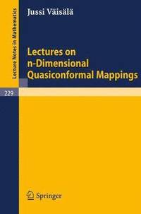 bokomslag Lectures on n-Dimensional Quasiconformal Mappings