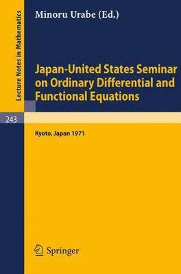 Japan-United States Seminar on Ordinary Differential and Functional Equations 1
