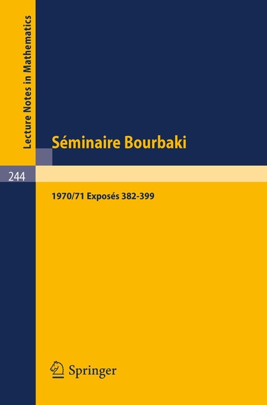 Springer - Séminaire Bourbaki, Häftad