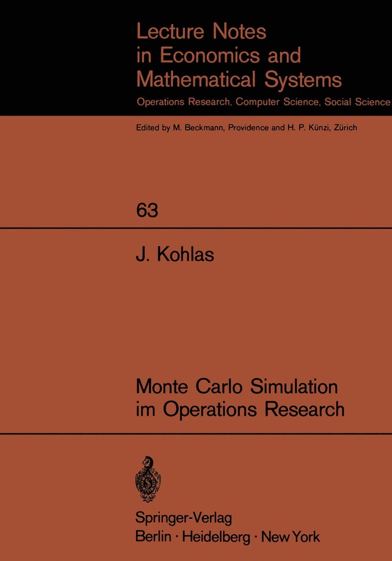 Monte Carlo Simulation im Operations Research 1