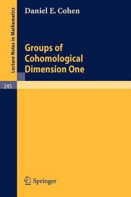 Groups of Cohomological Dimension One 1