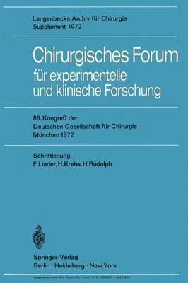 Chirurgisches Forum fr experimentelle und klinische Forschung 1