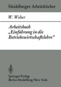 bokomslag Arbeitsbuch Einfhrung in die Betriebswirtschaftslehre