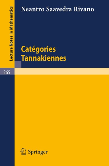 N. Saavedra Rivano - Categories Tannakiennes, Häftad