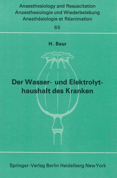 bokomslag Der Wasser- und Elektrolythaushalt des Kranken