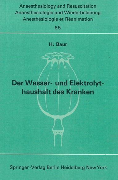 bokomslag Der Wasser- und Elektrolythaushalt des Kranken