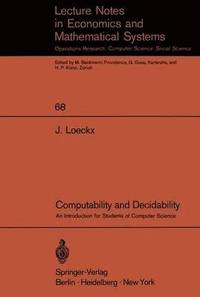 bokomslag Computability and Decidability