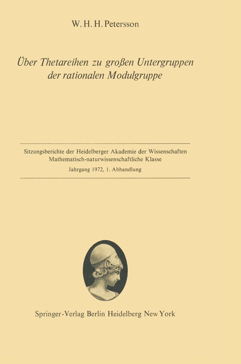 ber Thetareihen zu groen Untergruppen der rationalen Modulgruppe 1