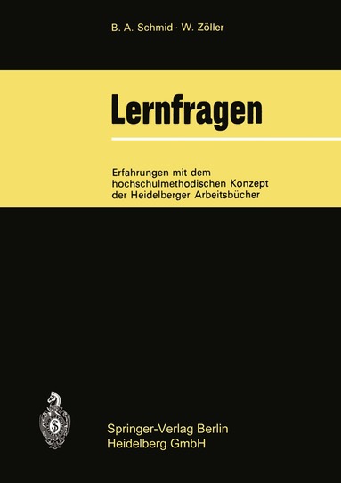Bernd A. Schmid, Wolfgang Zöller - Lernfragen, Häftad