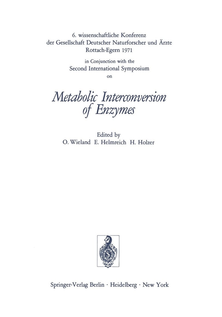 Metabolic Interconversion of Enzymes 1