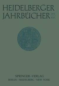 bokomslag Heidelberger Jahrbücher