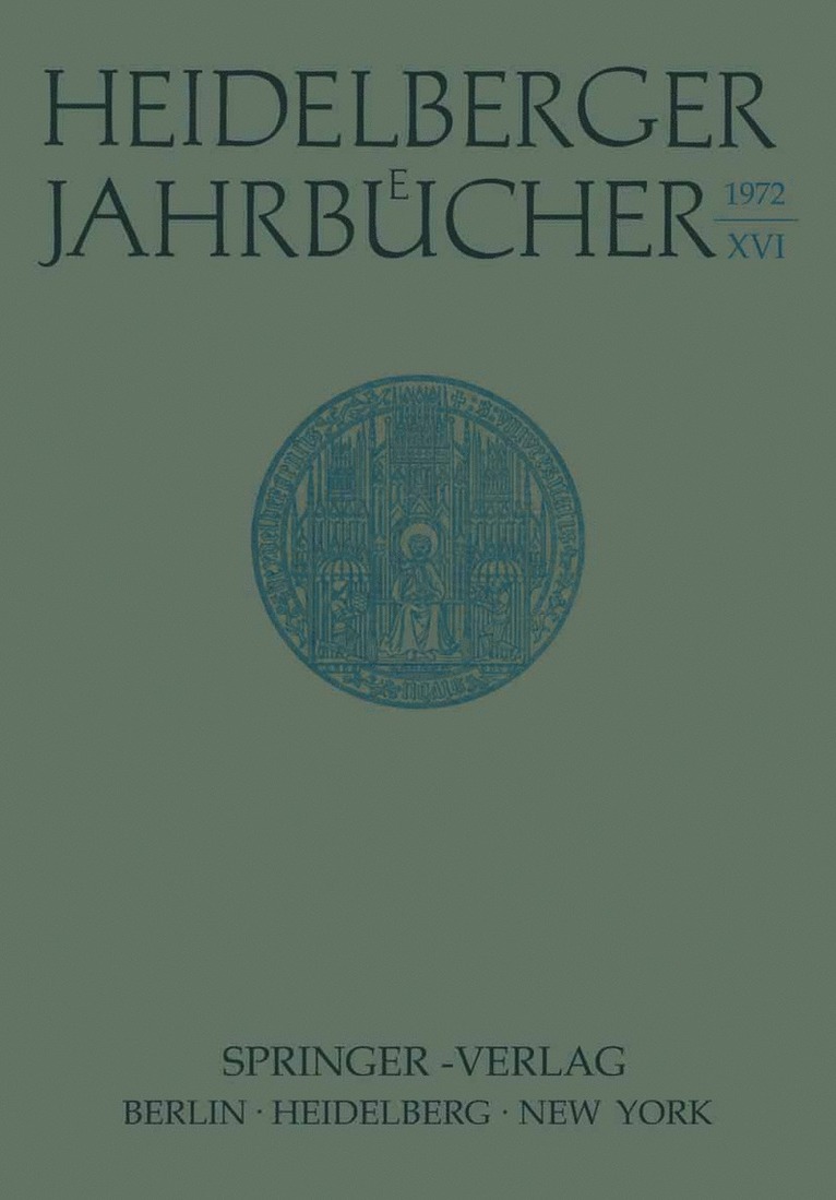 H. Schipperges, Kenneth A. Loparo - Heidelberger Jahrbücher, Häftad