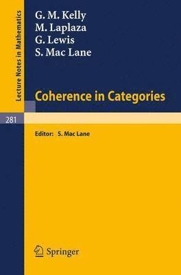 Coherence in Categories 1