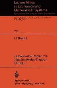 bokomslag Suboptimale Regler mit abschnittweise linearer Struktur