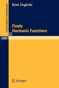 bokomslag Finely Harmonic Functions