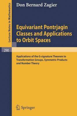 Equivariant Pontrjagin Classes and Applications to Orbit Spaces 1