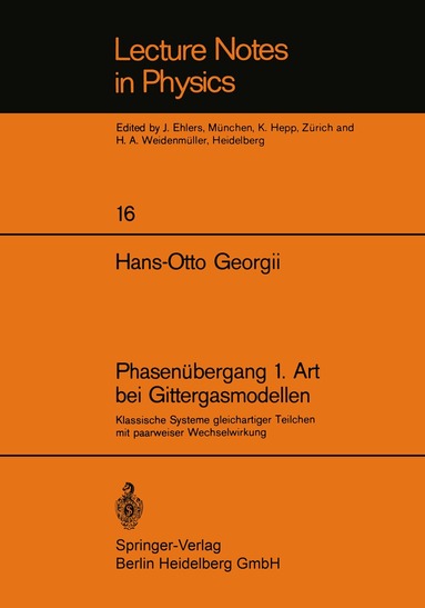 H.-O. Georgii - Phasenübergang 1. Art bei Gittergasmodellen, Häftad