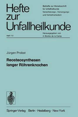 bokomslag Reosteosynthesen langer Rhrenknochen