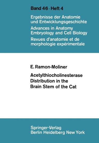 bokomslag Acetylthiocholinesterase Distribution in the Brain Stem of the Cat