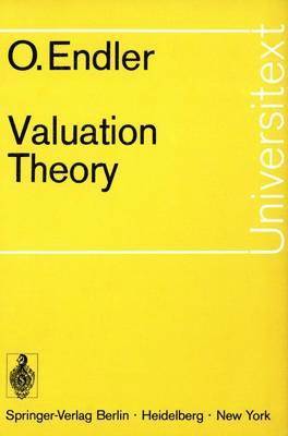Otto Endler - Valuation Theory, Häftad