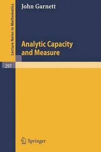 bokomslag Analytic Capacity and Measure