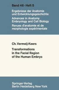bokomslag Tranformations in the Facial Region of the Human Embryo