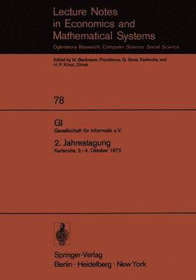 GI. Gesellschaft fr Informatik e.V. 2. Jahrestagung 1