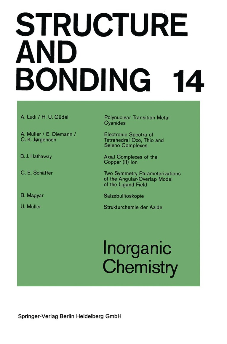 Inorganic Chemistry 1