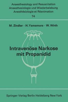 bokomslag Intravense Narkose mit Propanidid