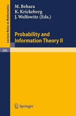 Probability and Information Theory II 1